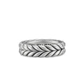 David Yurman Sterling Silver Chevron Band Ring