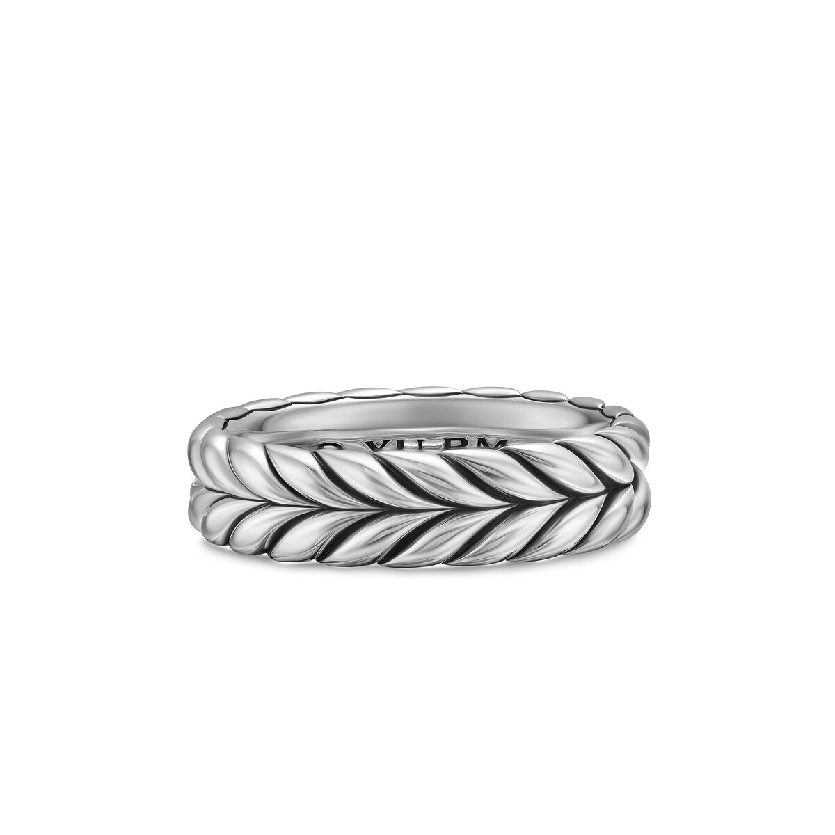David Yurman Sterling Silver Chevron Band Ring