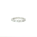 White Gold Diamond Milgrain Wedding Band