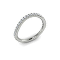 Vlora White Gold Diamond Slight Contour Wedding Band