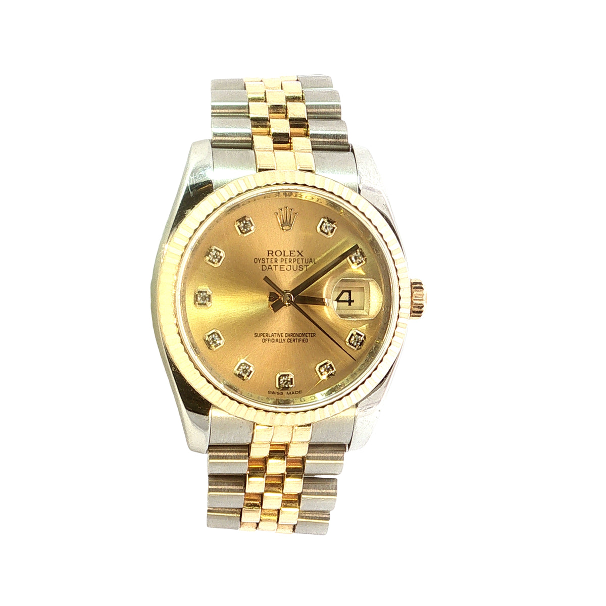 Pre-Owned Rolex Datejust 36 mm Diamond Dial Watch