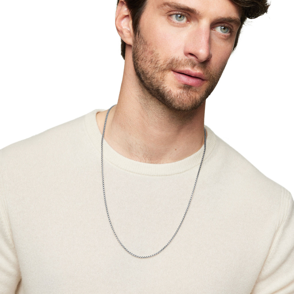 David Yurman Sterling Silver 2.7 mm Box Chain