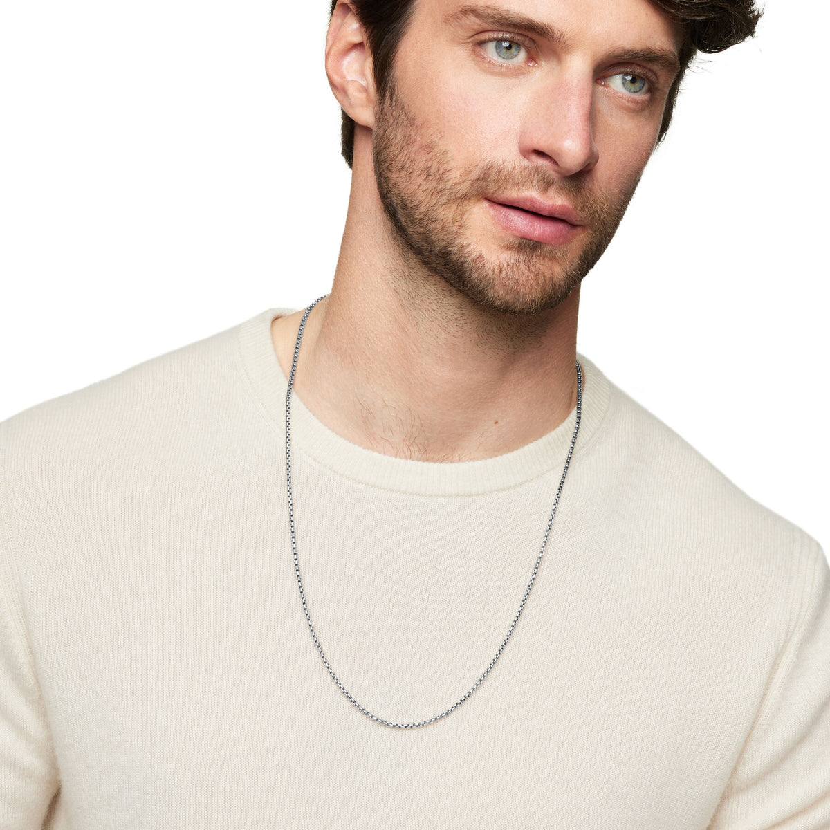 David Yurman Sterling Silver 2.7 mm Box Chain