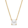 David Yurman Yellow Gold Pearl Classics Pendant Necklace
