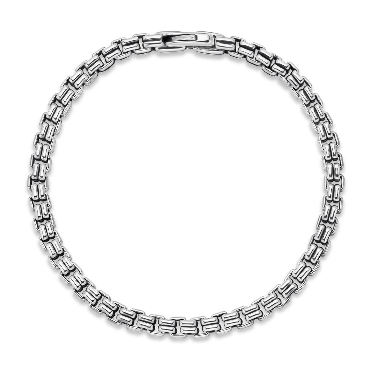 David Yurman Sterling Silver Double Box Chain Bracelet