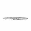 David Yurman Silver Micro Cable Flex Buckle Bracelet
