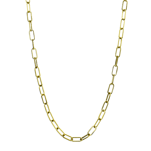 Chain Link Necklace in 18k Gold - Simon G. Jewelry