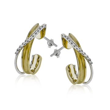 Clio Earrings in 18k Gold with Diamonds - Simon G. Jewelry