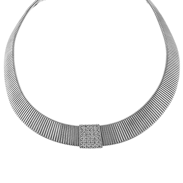 Collar Necklace in 18k Gold with Diamonds - Simon G. Jewelry