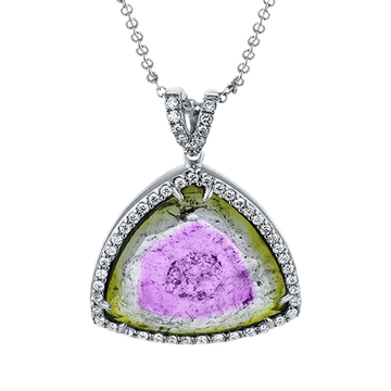 Color Pendant in 18k Gold with Diamonds - Simon G. Jewelry