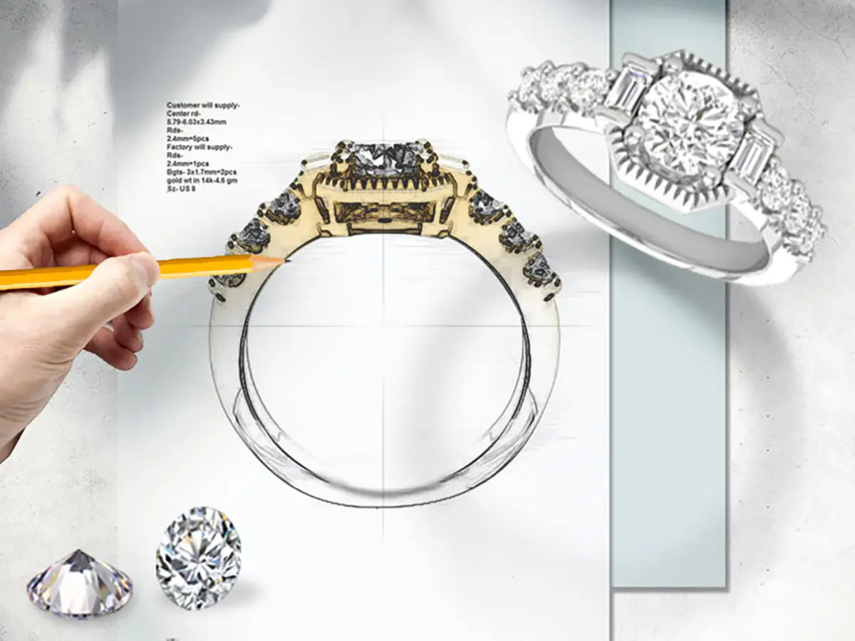 Sketched Photo and Ring For Consultation