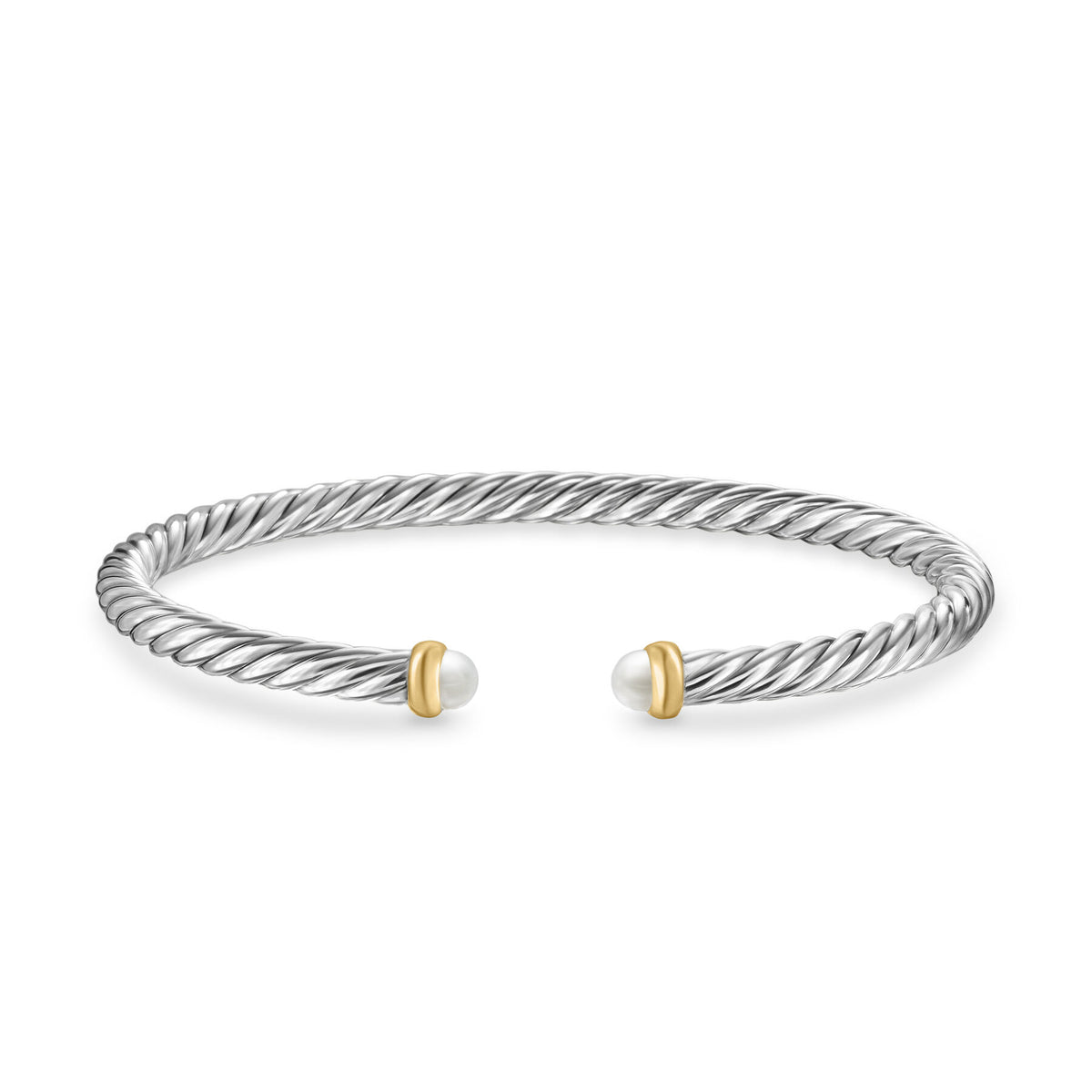 David Yurman Cable Flex Pearl Bracelet in Silver
