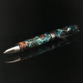William Henry Ebonite, Mokume Gane and Mini Pine Cone Acrylic Pen and Pocket Clip