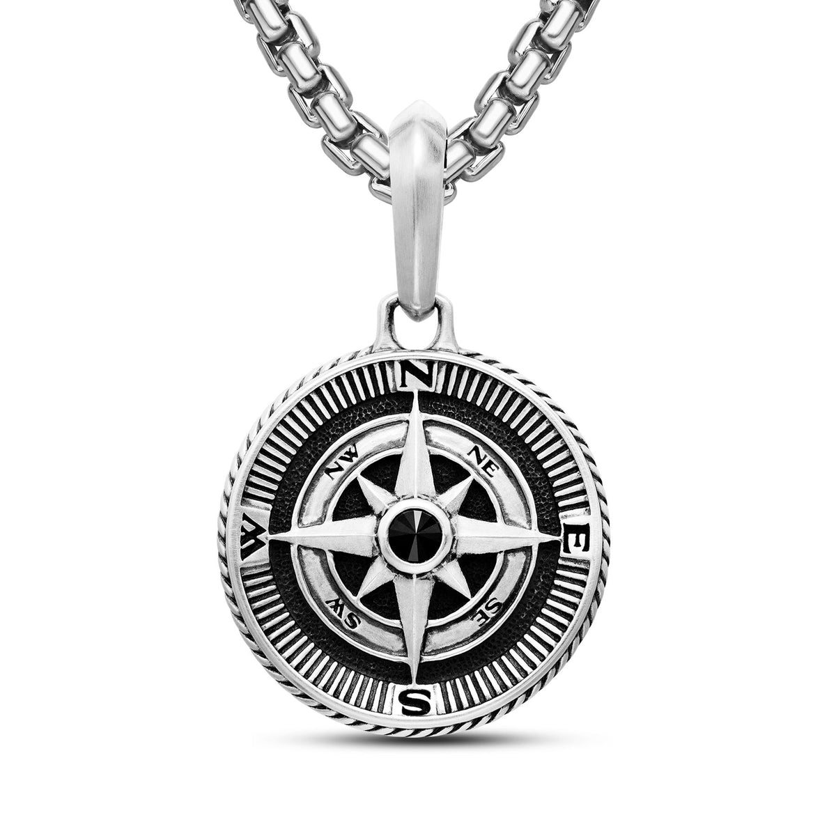 David Yurman Silver Maritime Compass Enhancer