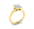 Vlora Yellow Gold Solitaire Cathedral Engagement Ring Mounting