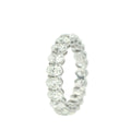Platinum Oval Diamond Eternity Band