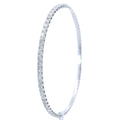 White Gold Eternity Diamond Bangle Bracelet