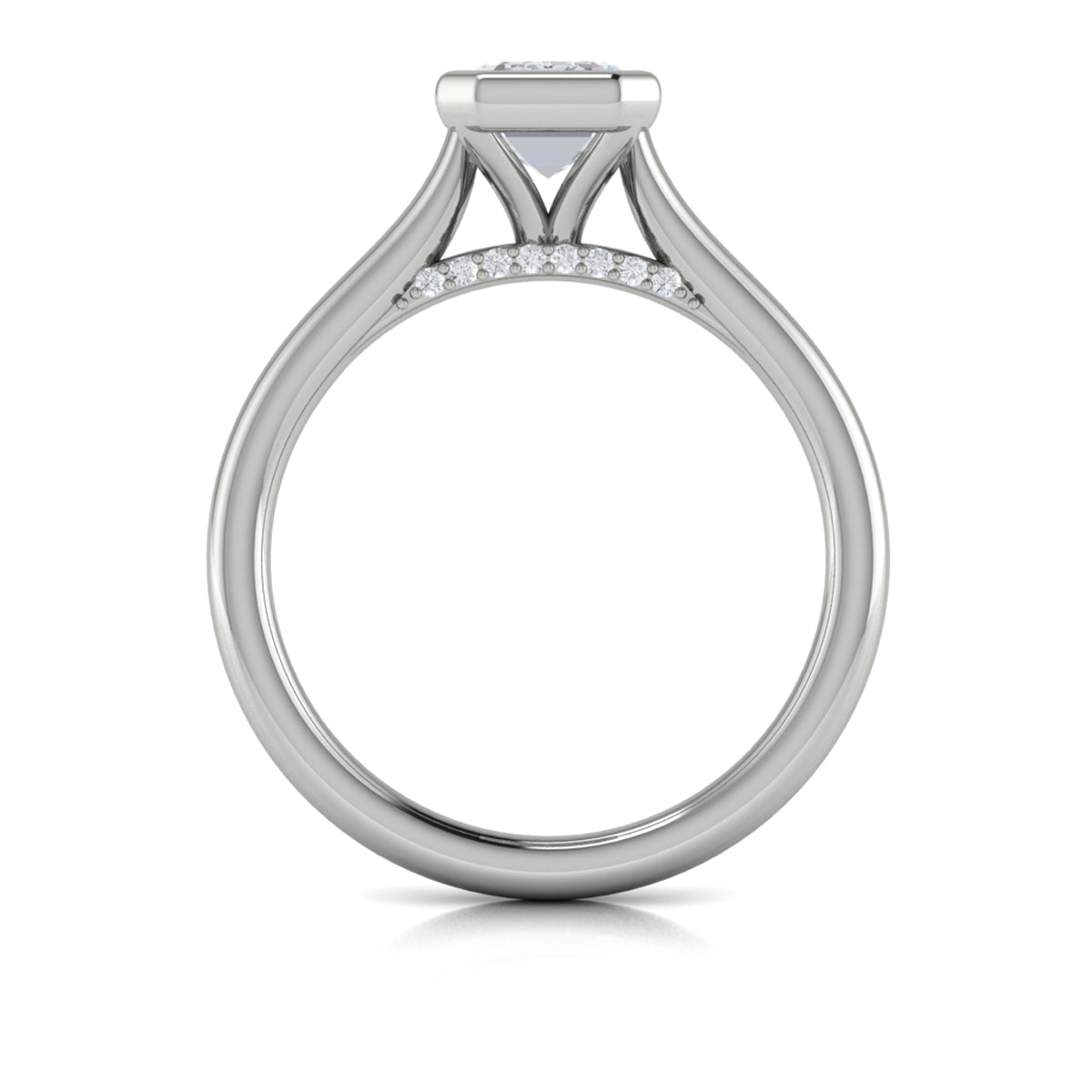 Vlora Diamond Cathedral Engagement Ring Mounting