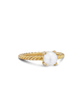 David Yurman Yellow Gold Pearl Classics Ring