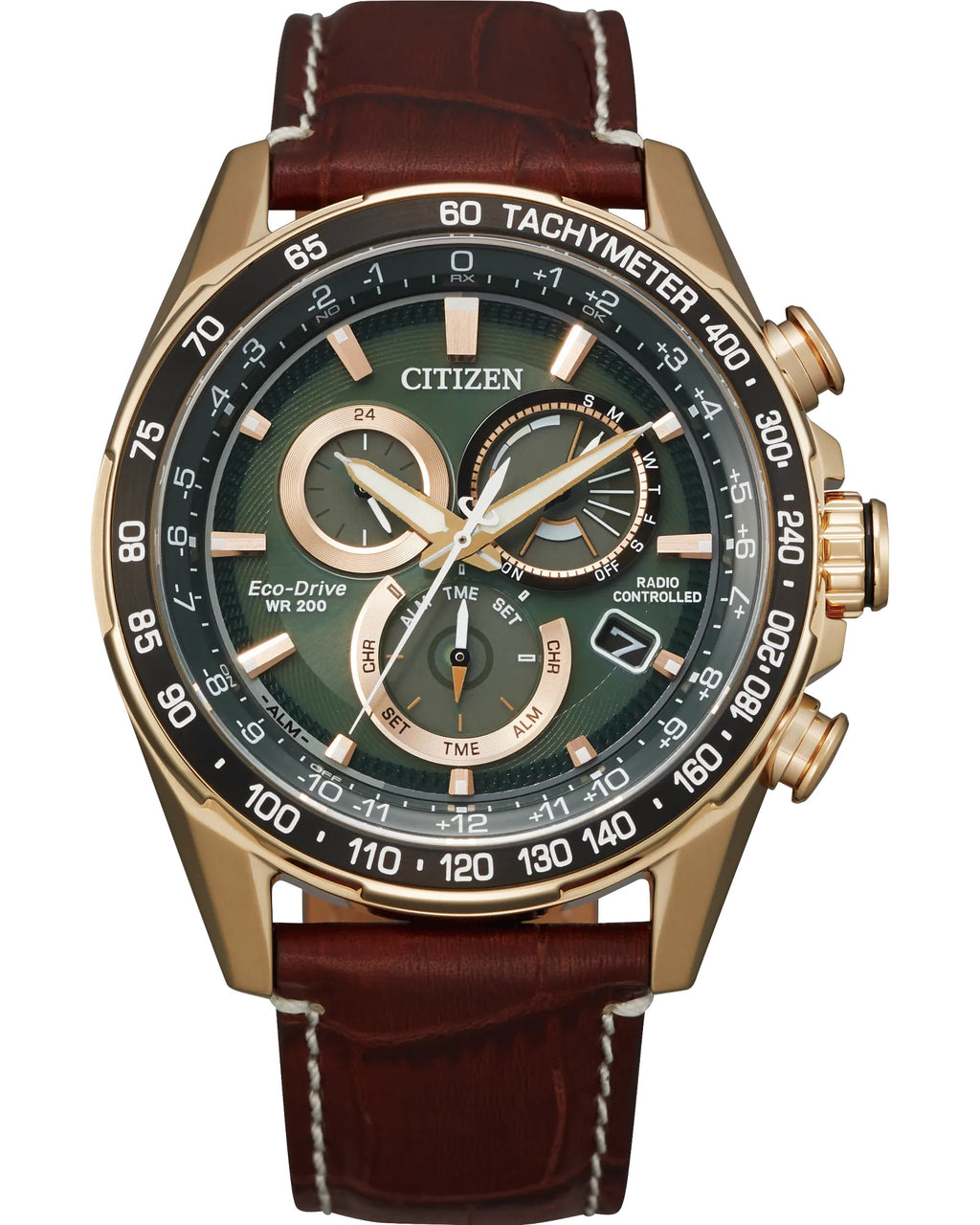 Citizen PCAT Green Dial Eco Drive Watch