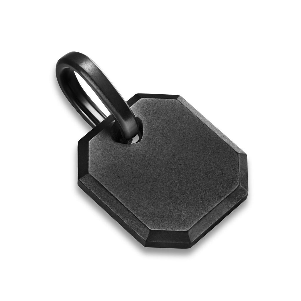David Yurman Black Titanium Octagonal Amulet Enhancer