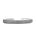 David Yurman Sterling Silver Chevron Cuff Bracelet