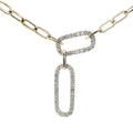 Yellow Gold Open Link Cable Pendant