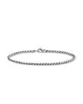 David Yurman Silver Sculpted Cable Chain Bracelet