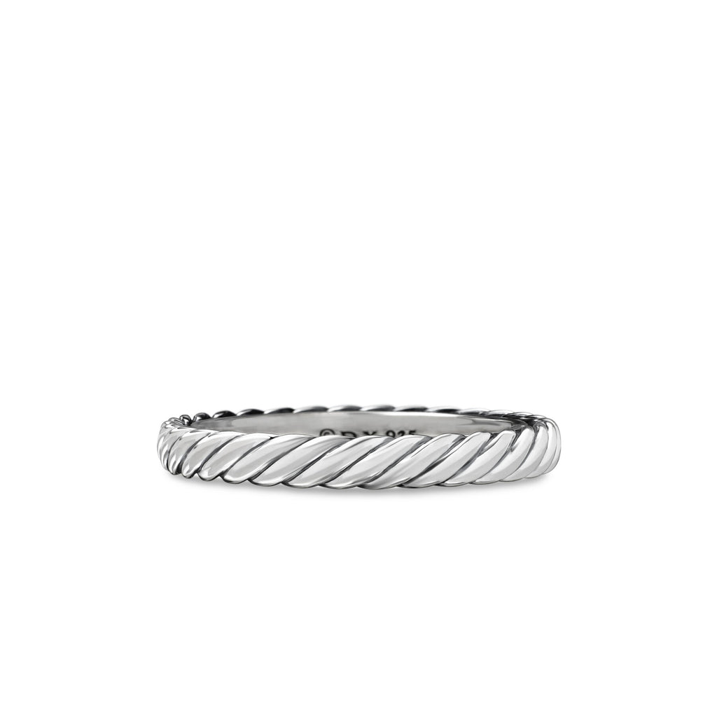 David Yurman Sterling Silver Cabled Stack Ring