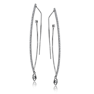 Drop Earrings in 18k Gold with Diamonds - Simon G. Jewelry