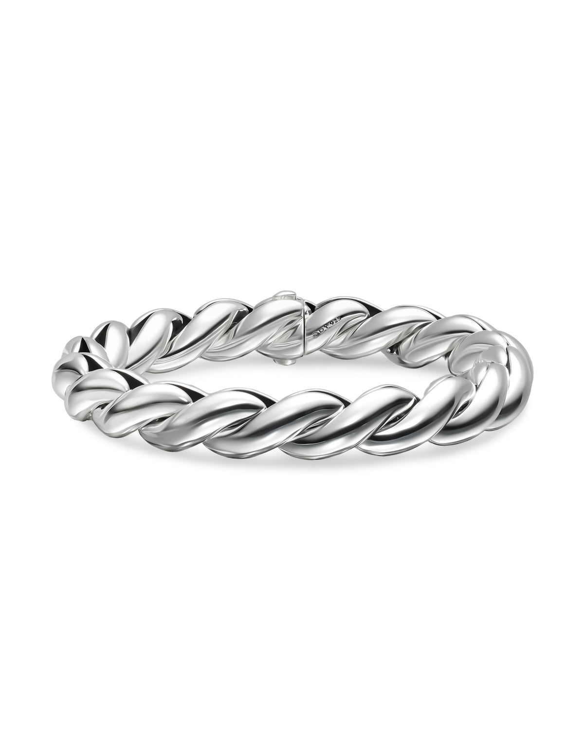 David Yurman 10 mm Sculpted Cable Silver Bracelet