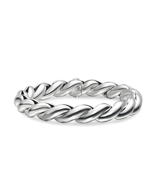 David Yurman 10 mm Sculpted Cable Silver Bracelet