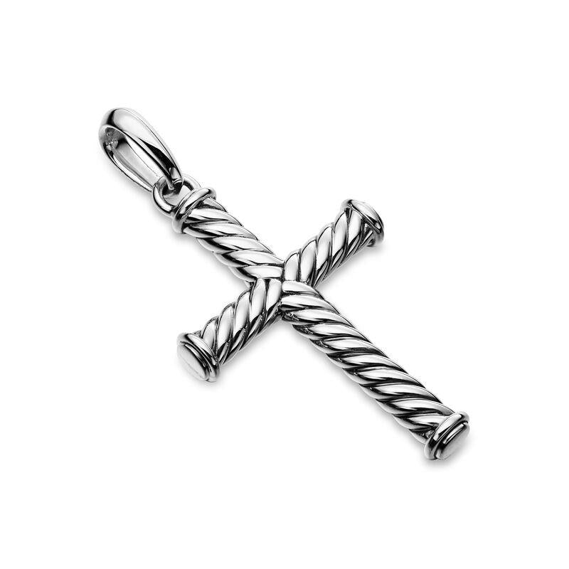 David Yurman Sterling Silver Cable Cross Enhancer