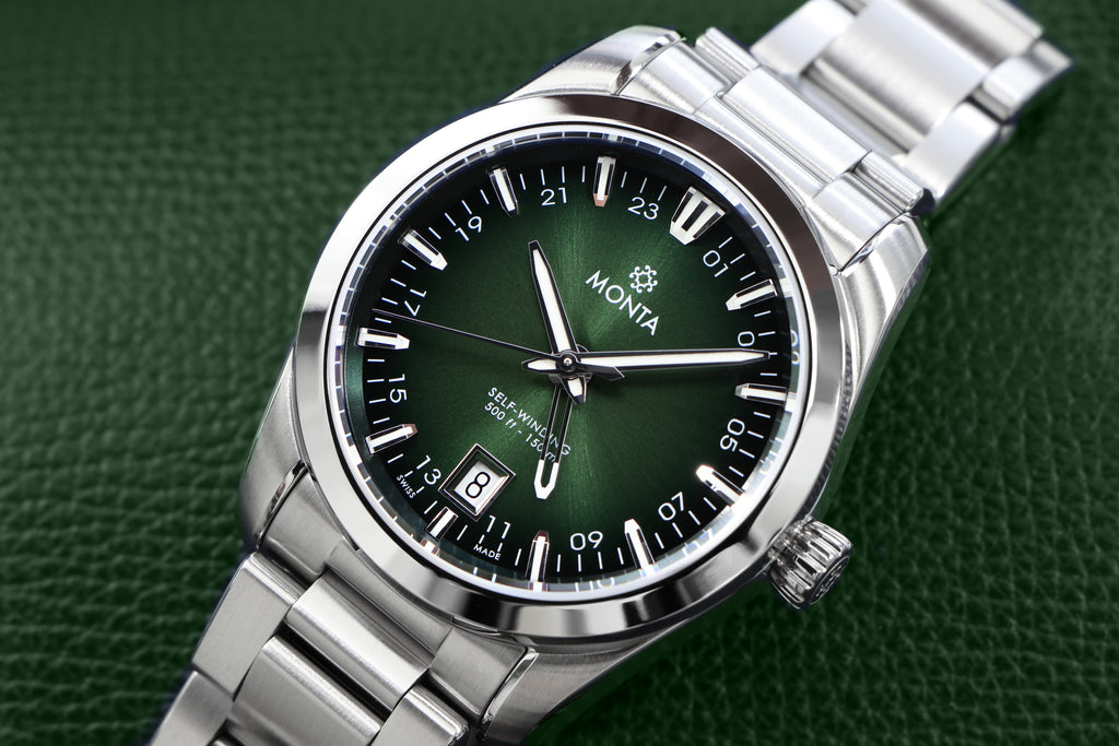 MONTA Noble Voyager Green Swiss Watch