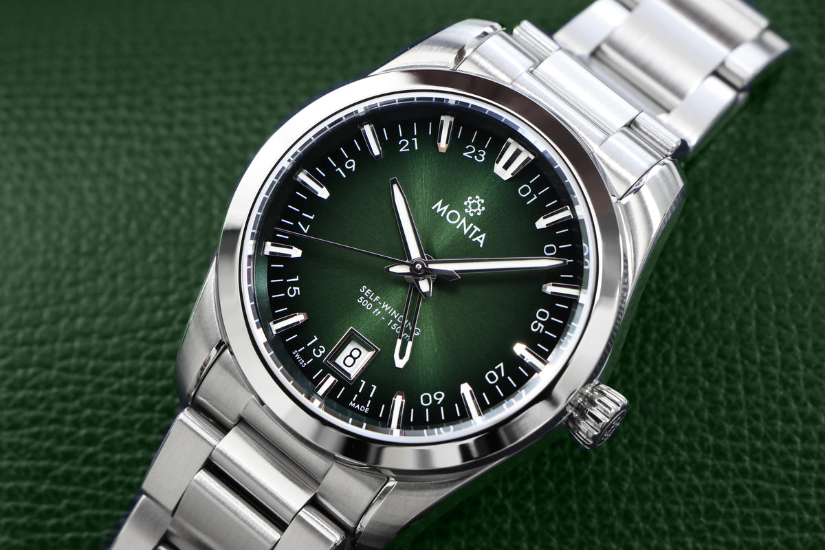 MONTA Noble Voyager Green Swiss Watch