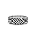 David Yurman Sterling Silver Chevron Band Ring