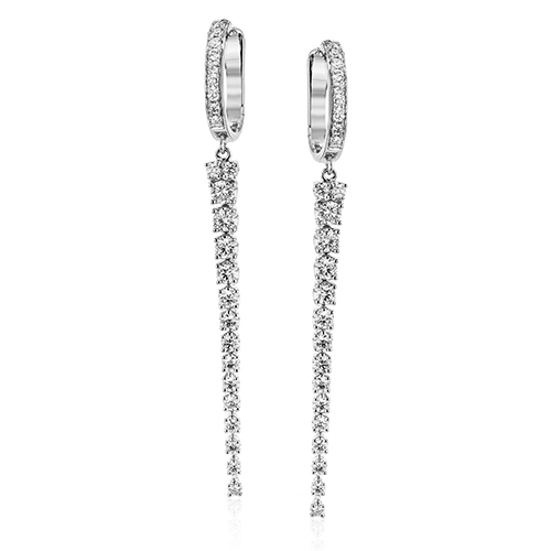 Earring in 18k Gold with Diamonds - Simon G. Jewelry