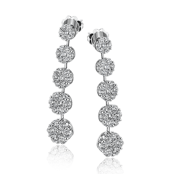 Earrings in 18k Gold with Diamonds - Simon G. Jewelry