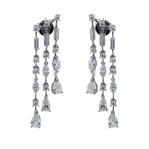 Earrings in 18k Gold with Diamonds - Simon G. Jewelry