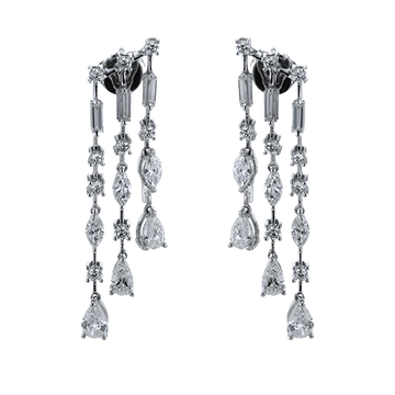 Earrings in 18k Gold with Diamonds - Simon G. Jewelry