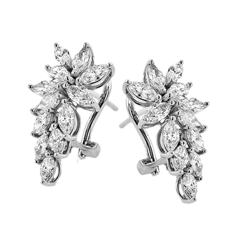 Earrings in 18k Gold with Diamonds - Simon G. Jewelry