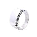 Estate David Yurman Sterling Silver Streamline Cigar Ring