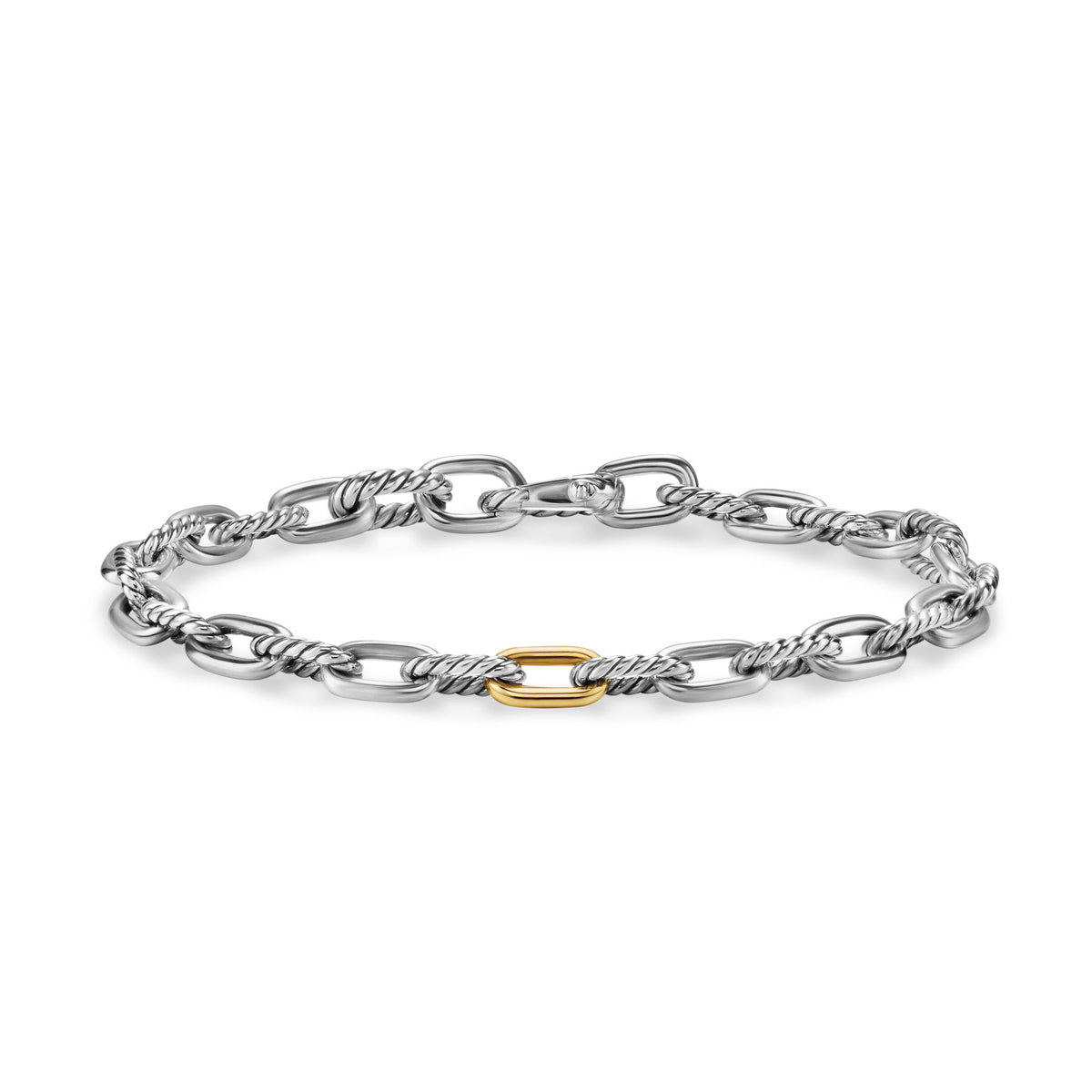 David Yurman Madison Chain Bracelet in Silver and Gold