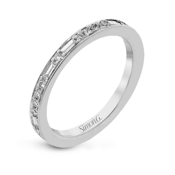 Eternity Wedding Band in 18k Gold with Diamonds - Simon G. Jewelry