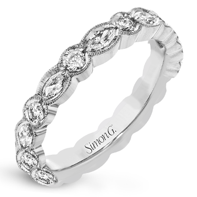 Eternity Wedding Band in 18k Gold with Diamonds - Simon G. Jewelry