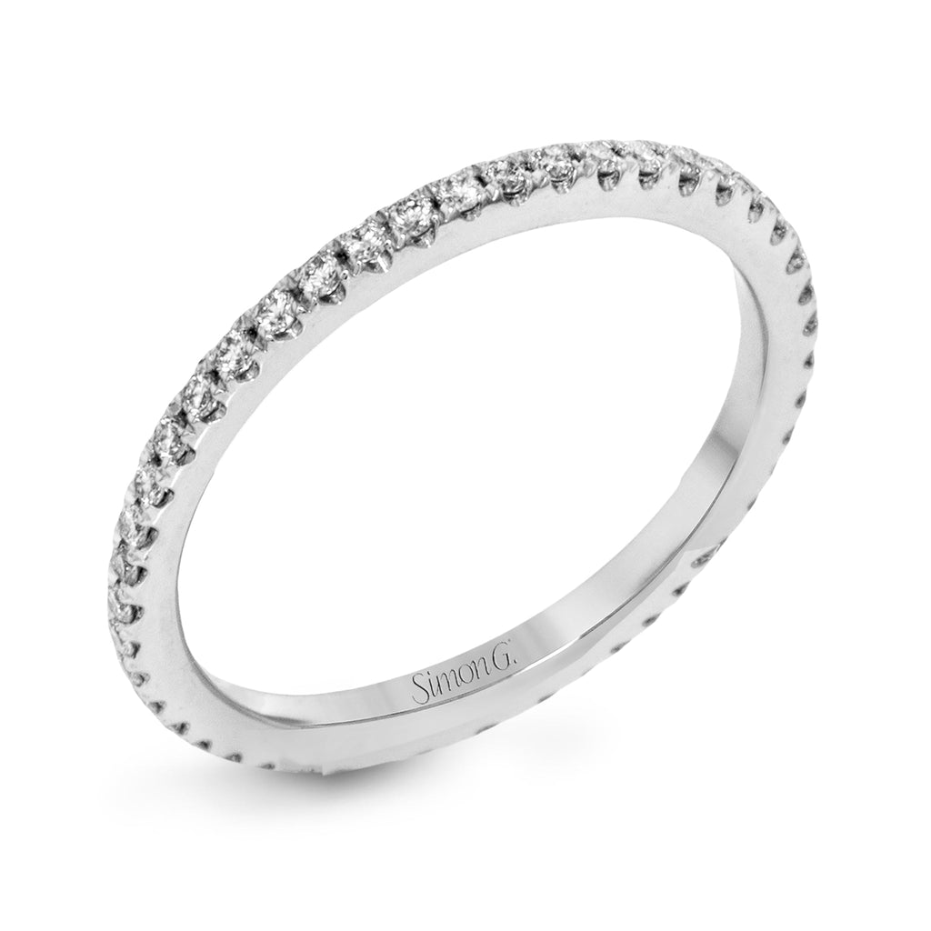 Eternity Wedding Band in 18k Gold with Diamonds - Simon G. Jewelry