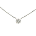 Forevermark Platinum Solitaire Diamond Pendant Necklace