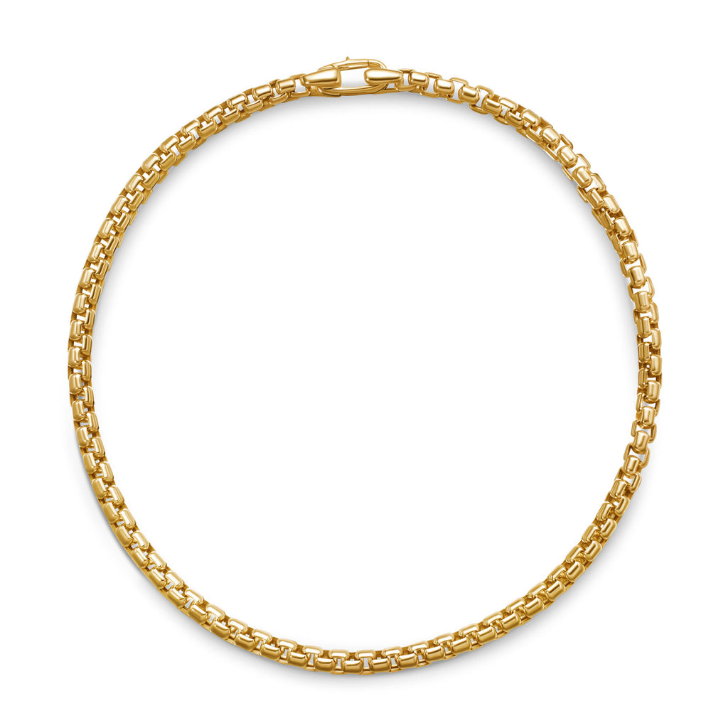 David Yurman Yellow Gold Bel Aire Box Chain Bracelet