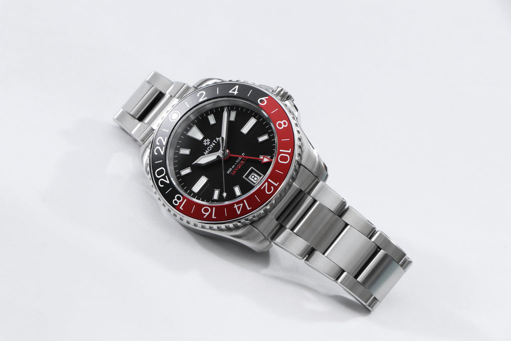 MONTA Skyquest Black and Red Swiss Watch