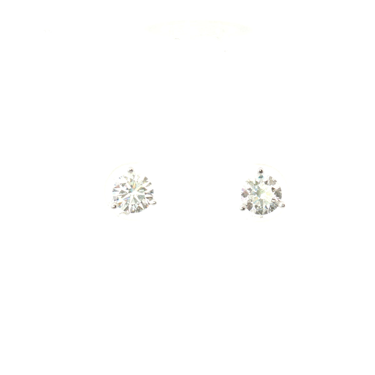 White Gold Diamond Stud Earrings